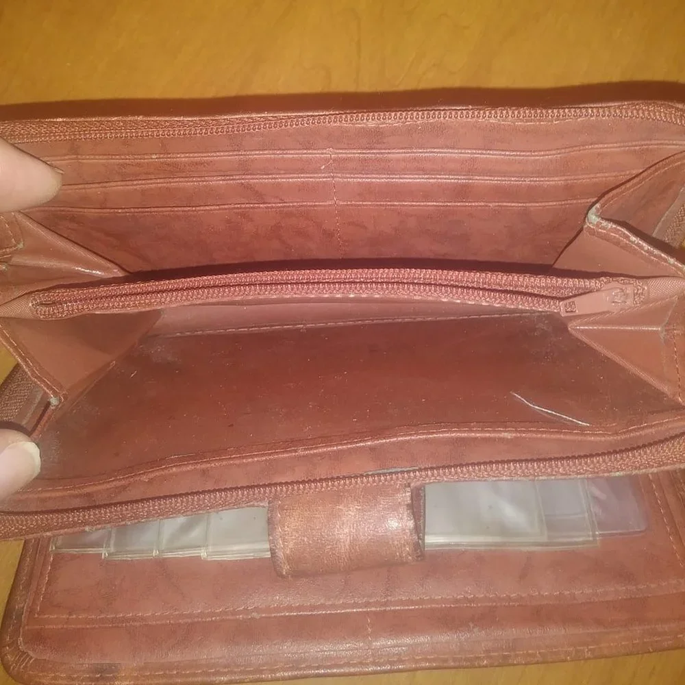 Vintage Womans Clutch / Wallet. Top Grain Cowhide
